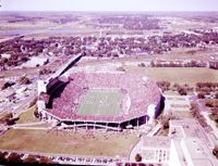 Aerials of stadium