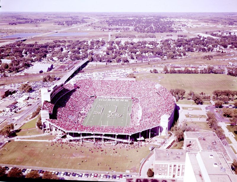 Aerials of stadium
