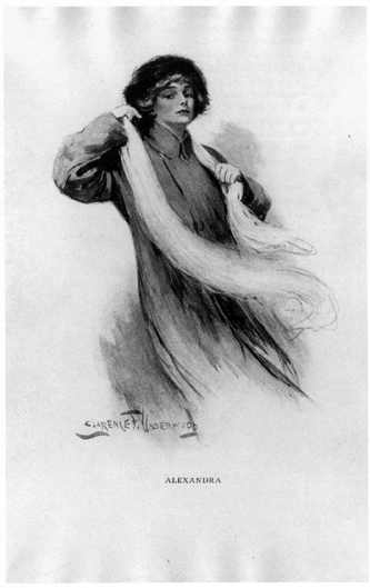 Illustration from the first-edition captioned "Alexandra," by Clarence Underwood.