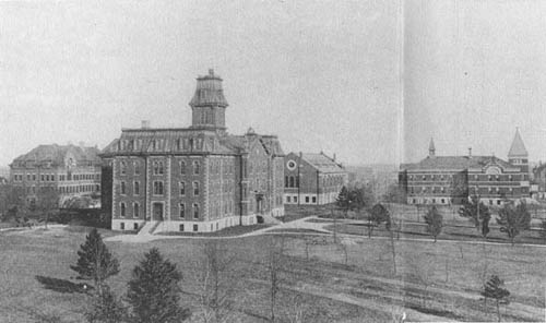 Photo of University of Nebraska campus in 1892.