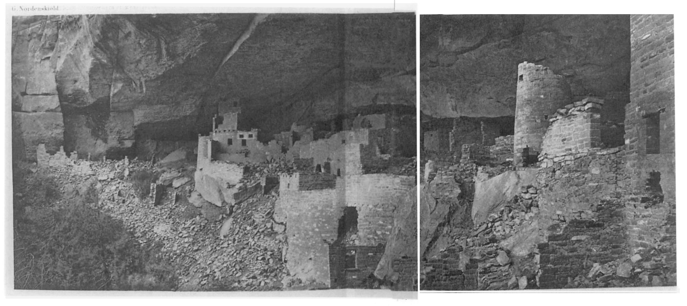 From Gustaf Nordenskiöld'sThe Cliff Dwellers of the Mesa Verde, 1893.