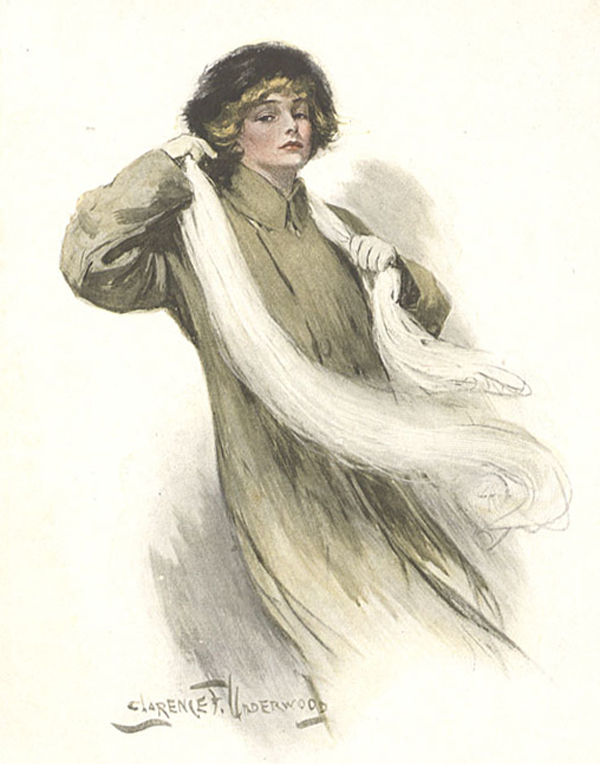 Clarence Underwood's color drawing of Alexandra Bergson