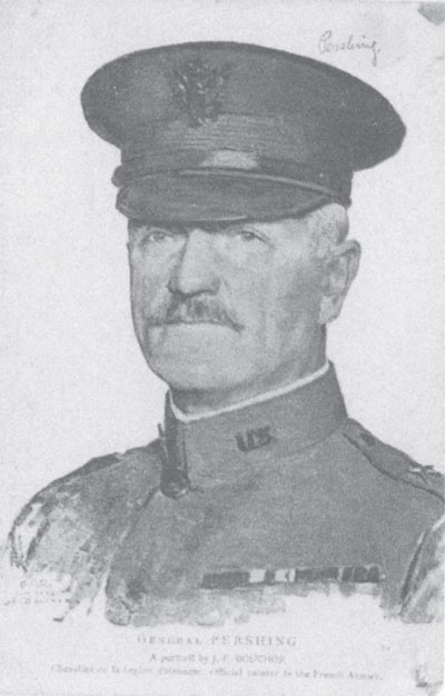 American Red Cross postcard of General John J. Pershing.