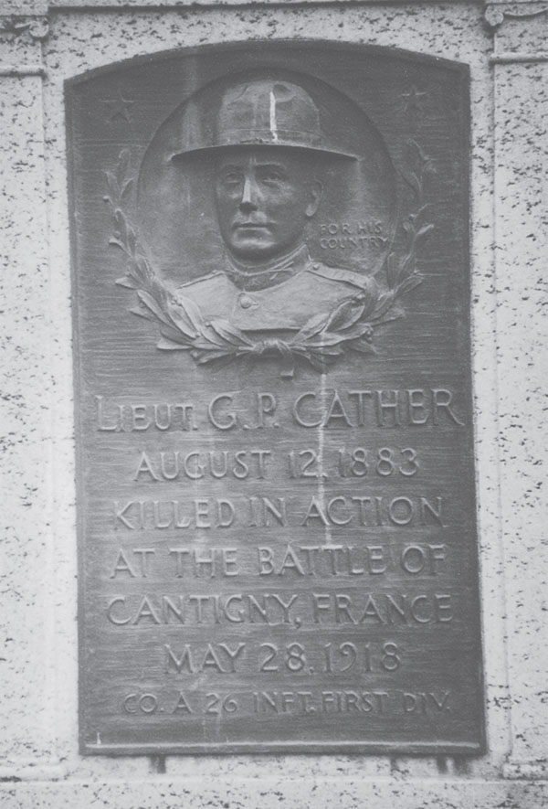 Grave marker for G.P. Cather.