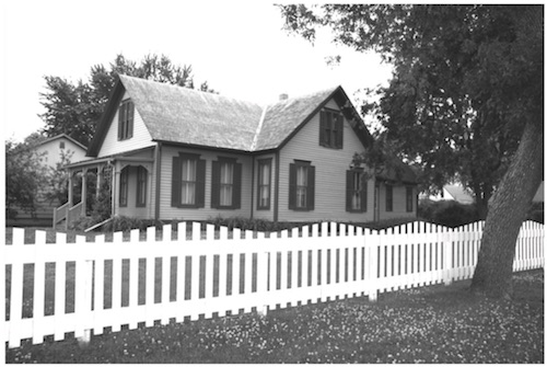 Photograph of Willa Cather's childhood home in Red Cloud, NE.