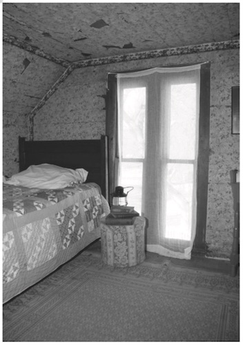 Photograph of Willa Cather's attic bedroom in her childhood home in Red Cloud, NE.