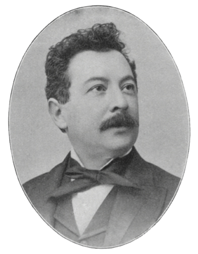 Bust-length studio portrait of Rafael Joseffy.