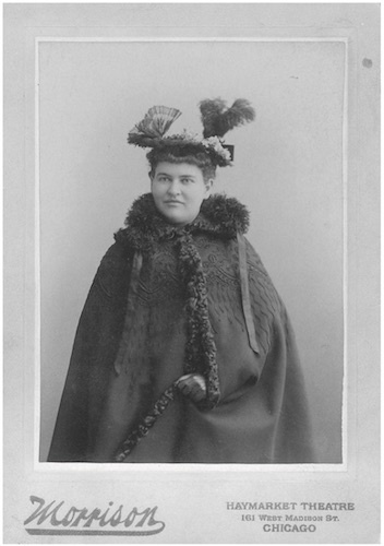 Studio portrait of Willa Cather in March 1895 in Chicago.