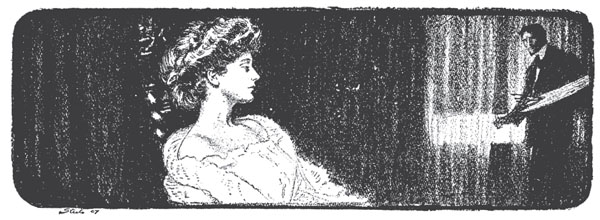 Taylor’s first illustration for “The Profile” in McClure’s Magazine June 1907: 135.