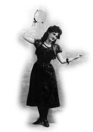 Image of a dancing bohemian girl