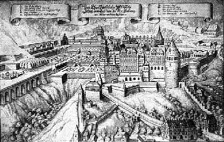 Image of Heidelberg Castle circa 1620