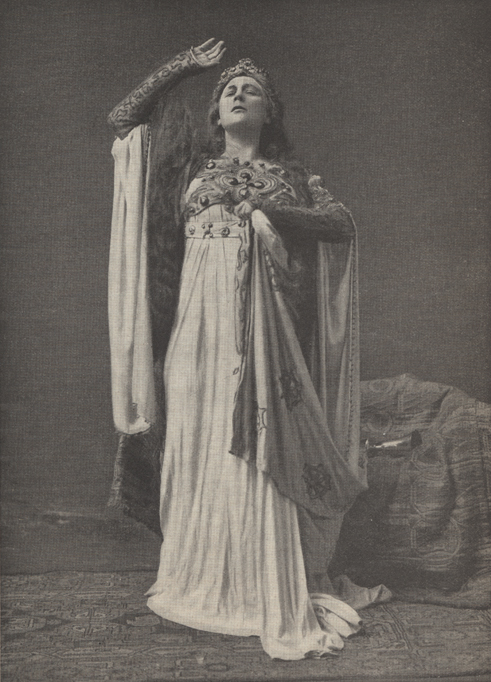 Illustration of Fremstad as Isolde.