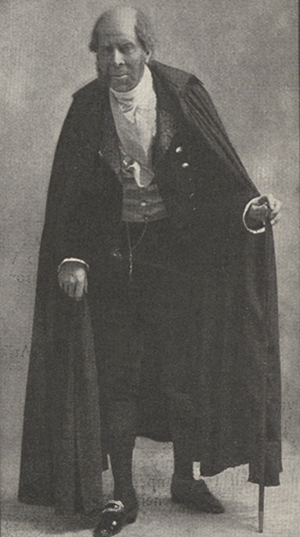 Arliss in costume as the Marquis of Steyne.