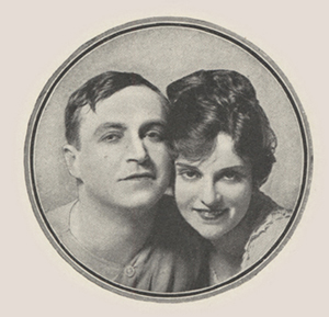 Head shots of male and female actor in a circle.