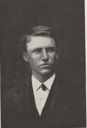 photograph of McClure at about twenty years of age