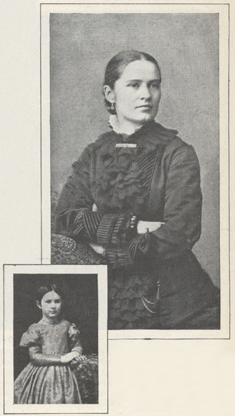 two photographs of Harriet Hurd