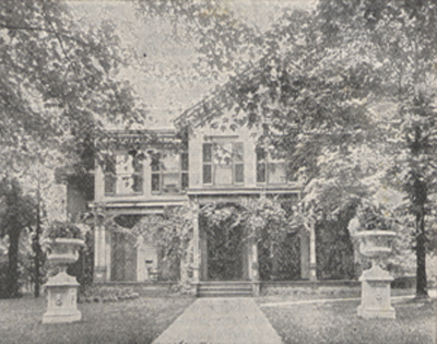 Photograph of the McKinley residence at Canton, Ohio.