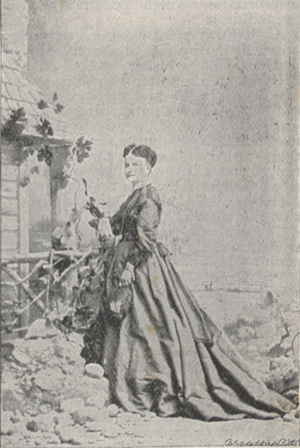 Photograph of Mrs. McKinley when cashier of her father's bank in Canton, Ohio.