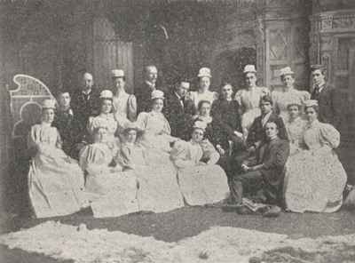 Photograph of a class of graduating nurses.