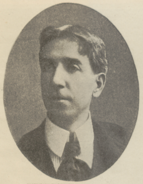 Bust-length studio portrait of Ethelbert Nevin