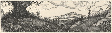 Illustration of landscape scene.