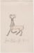 Drawing, "Joe Black Fox, Deer"