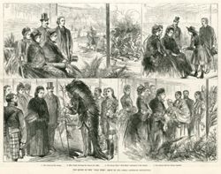 The Queen at the Wild West Show of the Great American Exhibition from Illustrated London News (British weekly, 1842-)