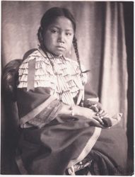 Mary Lone Bear, Sioux Indian child