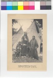 Sioux Indian Spotted Tail and family, tipi