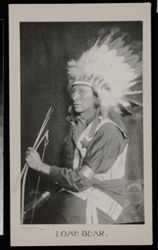 Chief Lone Bear, Sioux Indian