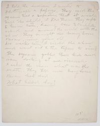 Letter, Käsebier re: Mary Lone Bear