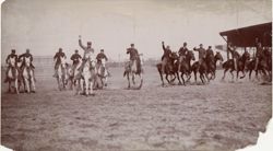 Mounted cast members of Buffalo Bill's Wild West and Congress of Rough Riders