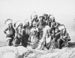 Native Americans from Buffalo Bill's Wild West at Lands End, England