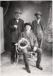 William F. Cody, George T. Beck and Henry J. Fulton in studio setting