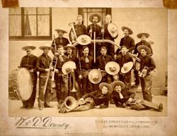 Buffalo Bills Wild West Cow Boy Band the American Exhibition London