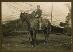 African American man mounted on a horse