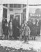 William F. Cody with others in front of Bennett Drug Store, Meeteetse, Wyoming