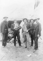 Tom Isbell with Buffalo Bill's Wild West personnel