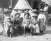 William F. Cody with several cowgirls from the 101 Ranch Wild West