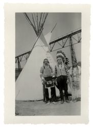 August Hermans and Lakota Performer