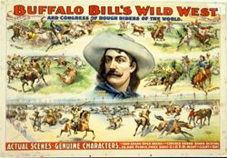 Buffalo Bill's Wild West American Cowboy Actual Scenes — Genuine Characters