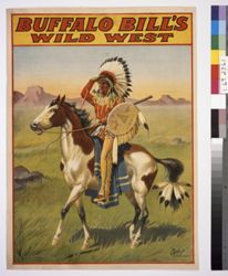 Buffalo Bill's Wild West [Indian on paint horse]