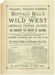 Inaugural Invitation Exhibition of Buffalo Bill's Wild West